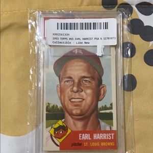 1953 Topps Earl Harrist psa 6